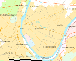 Map commune FR insee code 78650